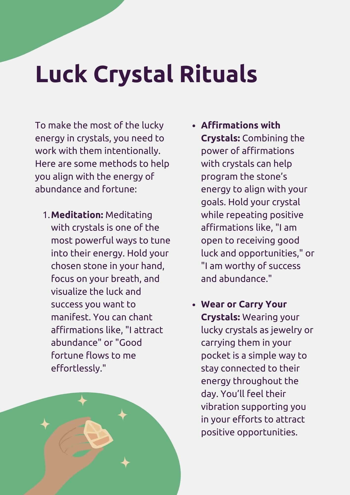 How to Boost Your Luck with Crystals