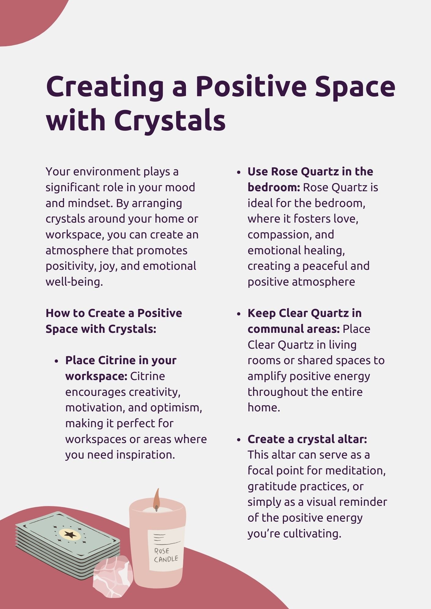 How to Boost Positivity with Crystals