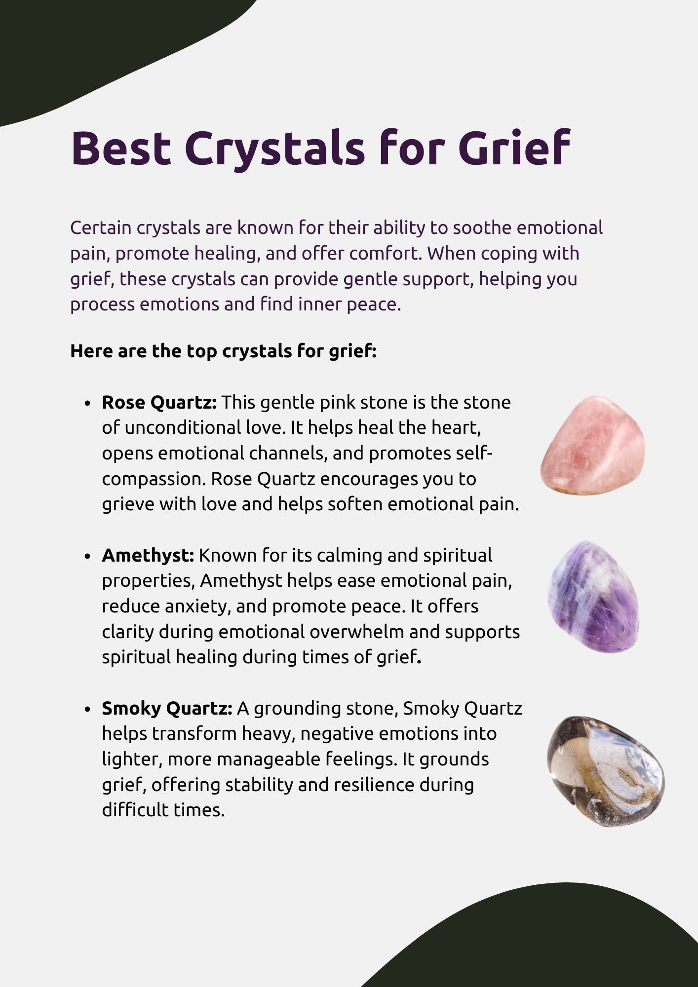 How to Cope With Grief using Crystals
