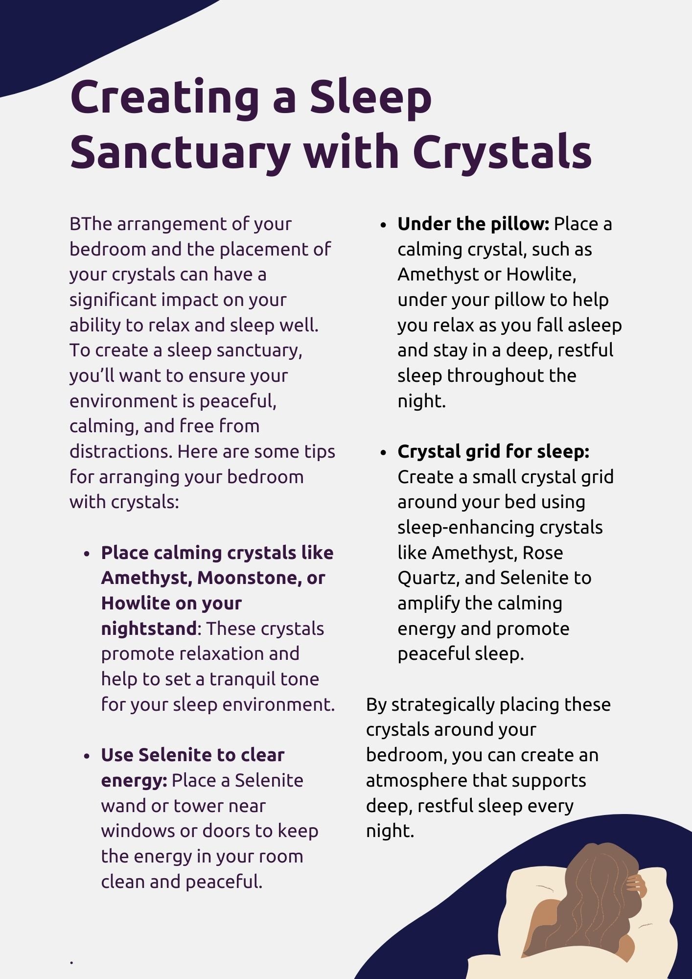 How to Improve Sleep with Crystals