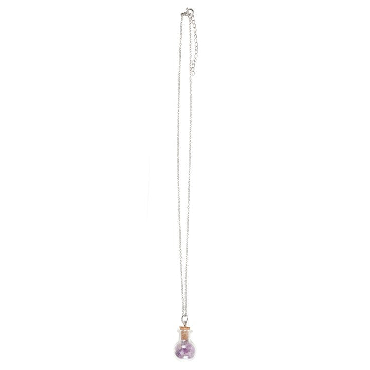 Calming Amethyst Bottle Necklace