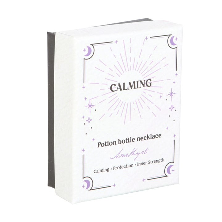 Calming Amethyst Bottle Necklace