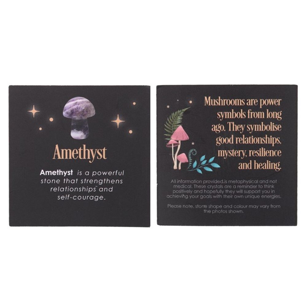 Courage - Magical Amethyst Crystal Mushroom