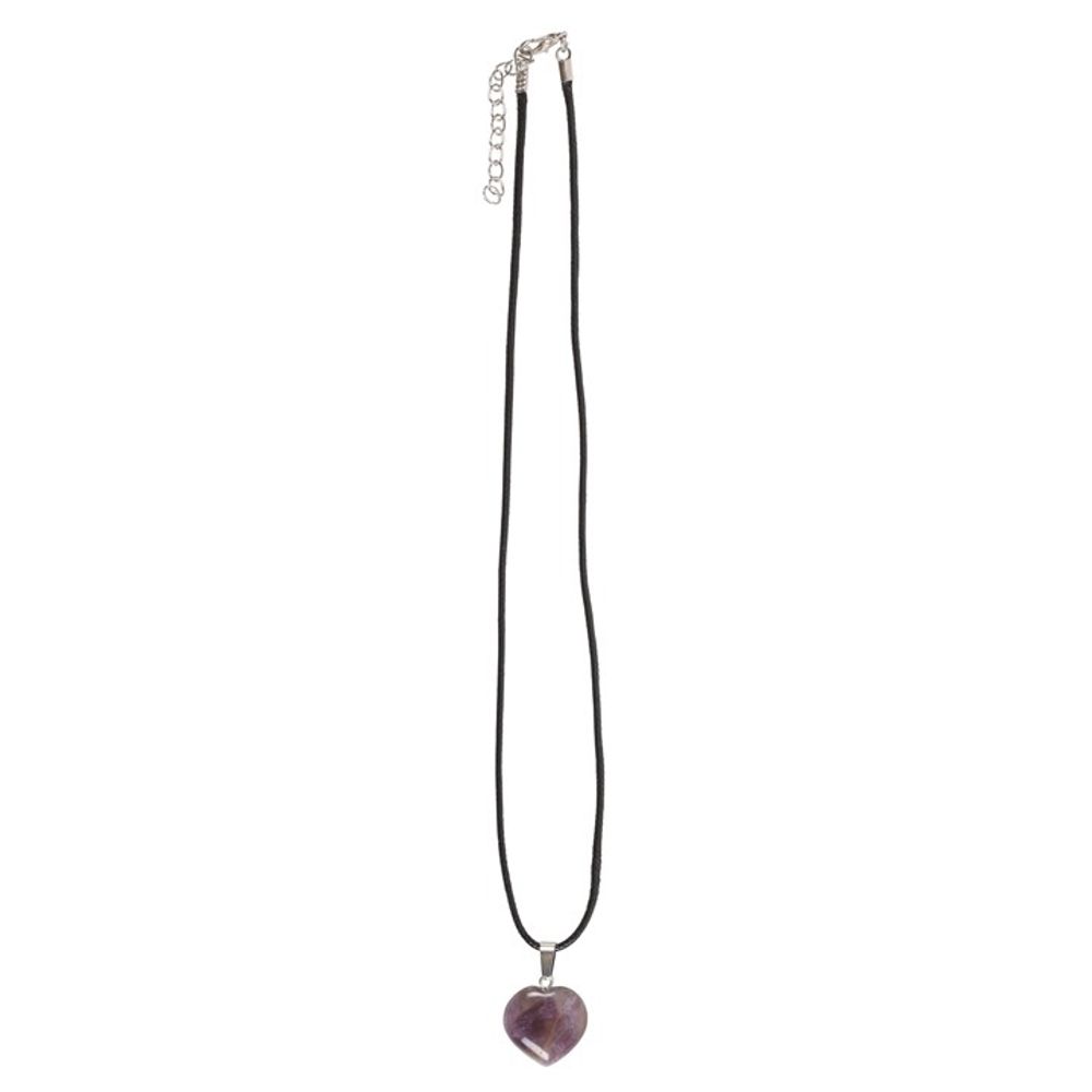Positivity - Amethyst Healing Crystal Heart Necklace
