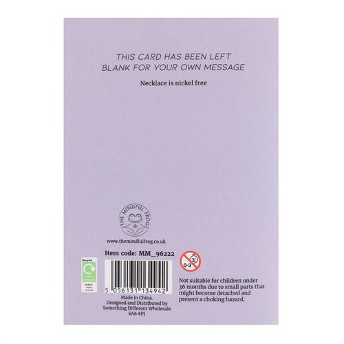 Calming - Amethyst Crystal Necklace Card