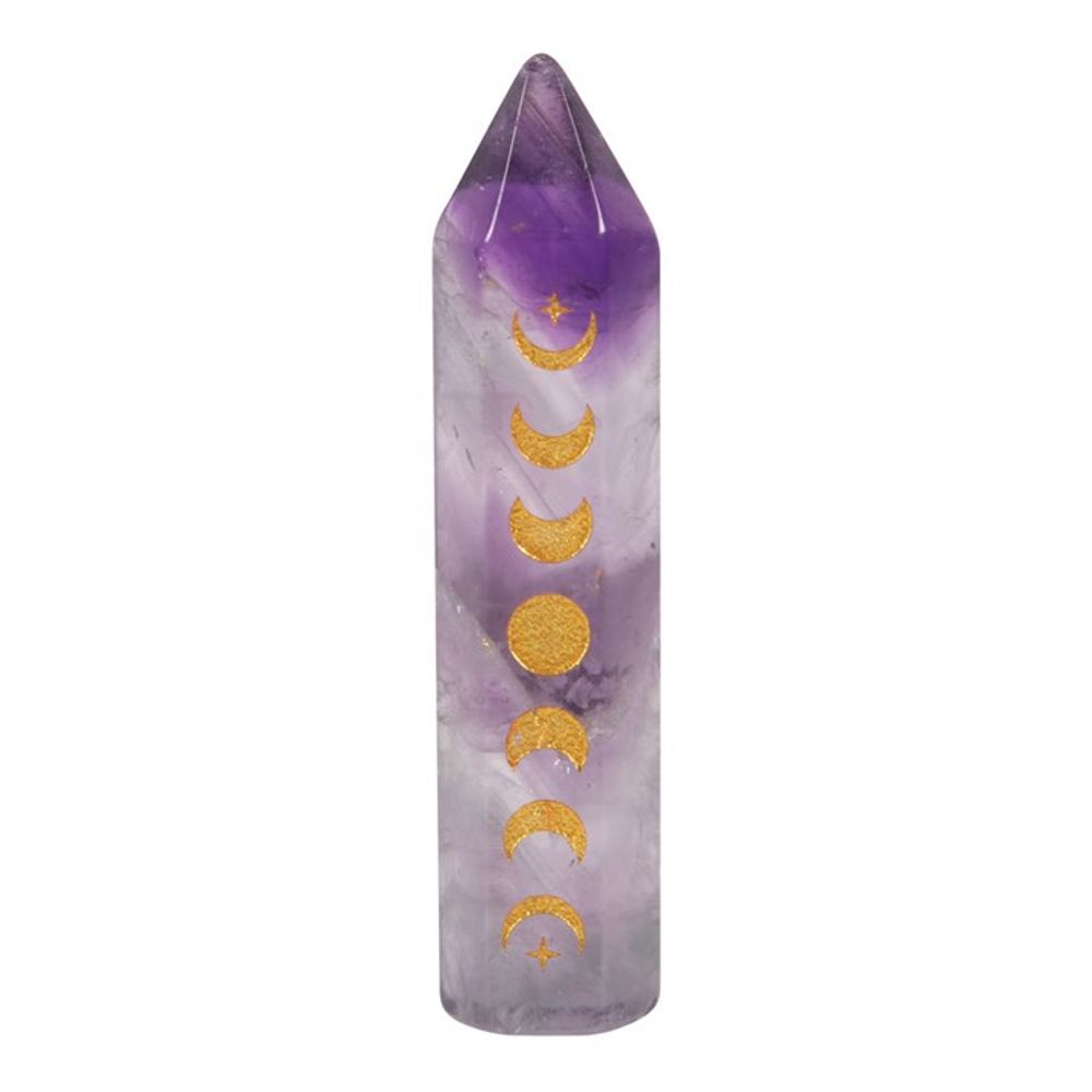 Amethyst Peace & Protection Moon Crystal Point