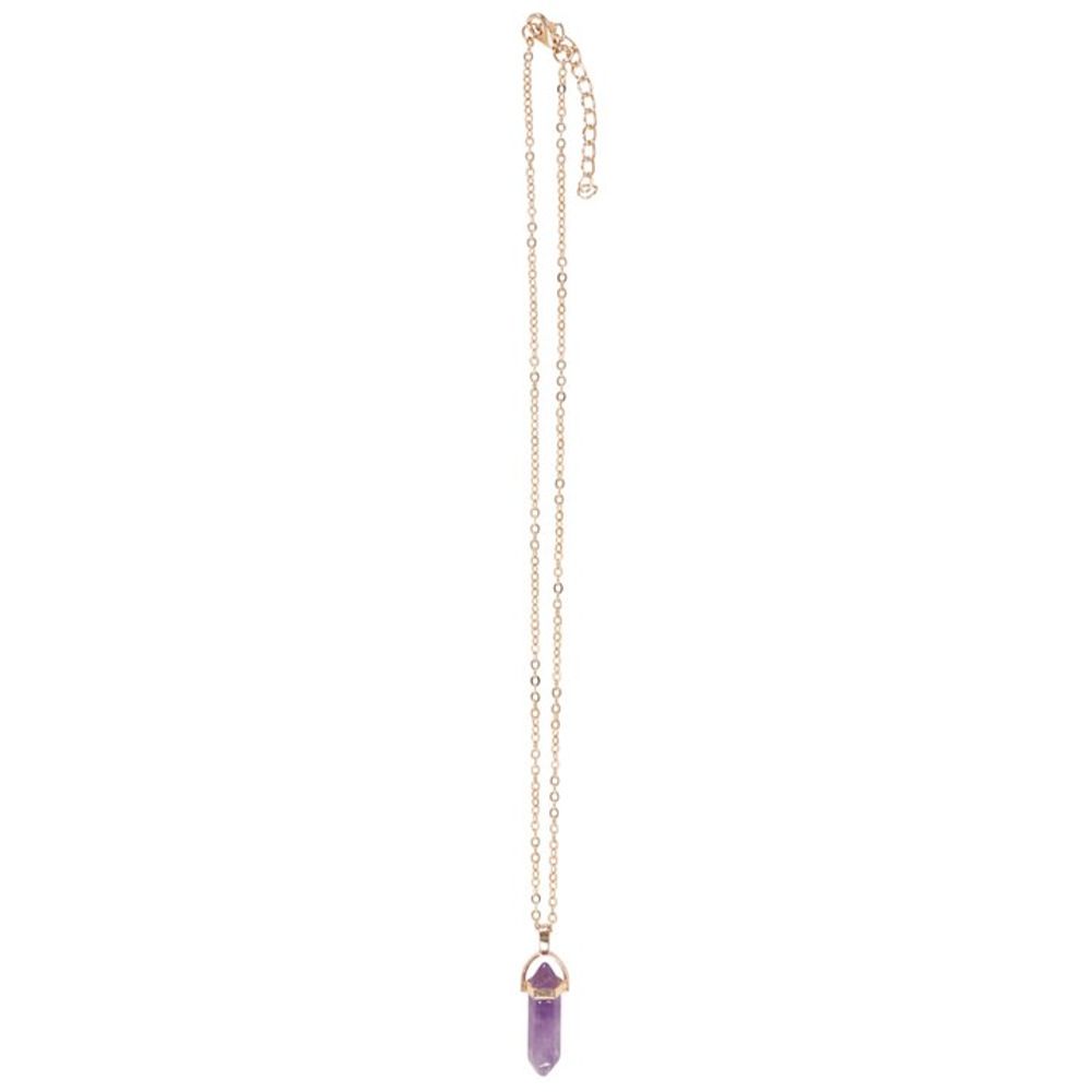Calming - Amethyst Crystal Necklace Card