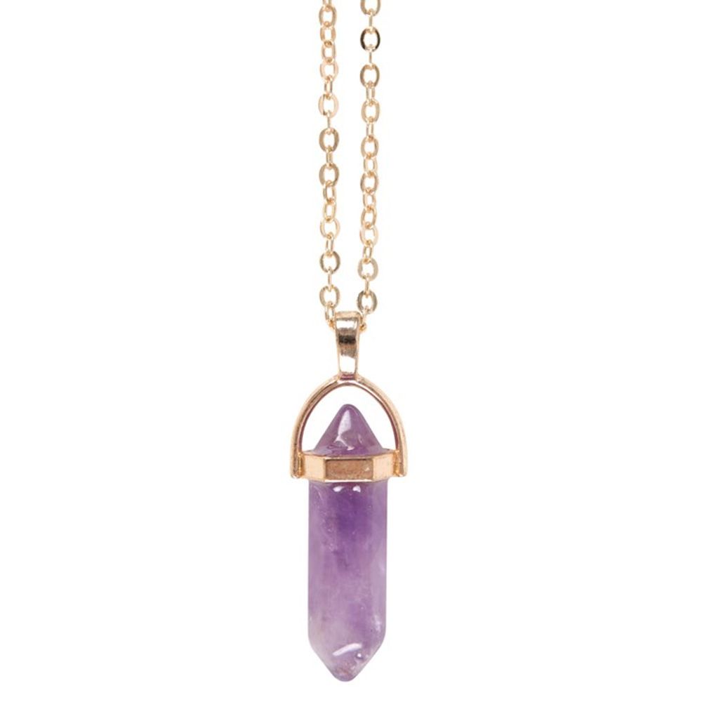 Calming - Amethyst Crystal Necklace Card