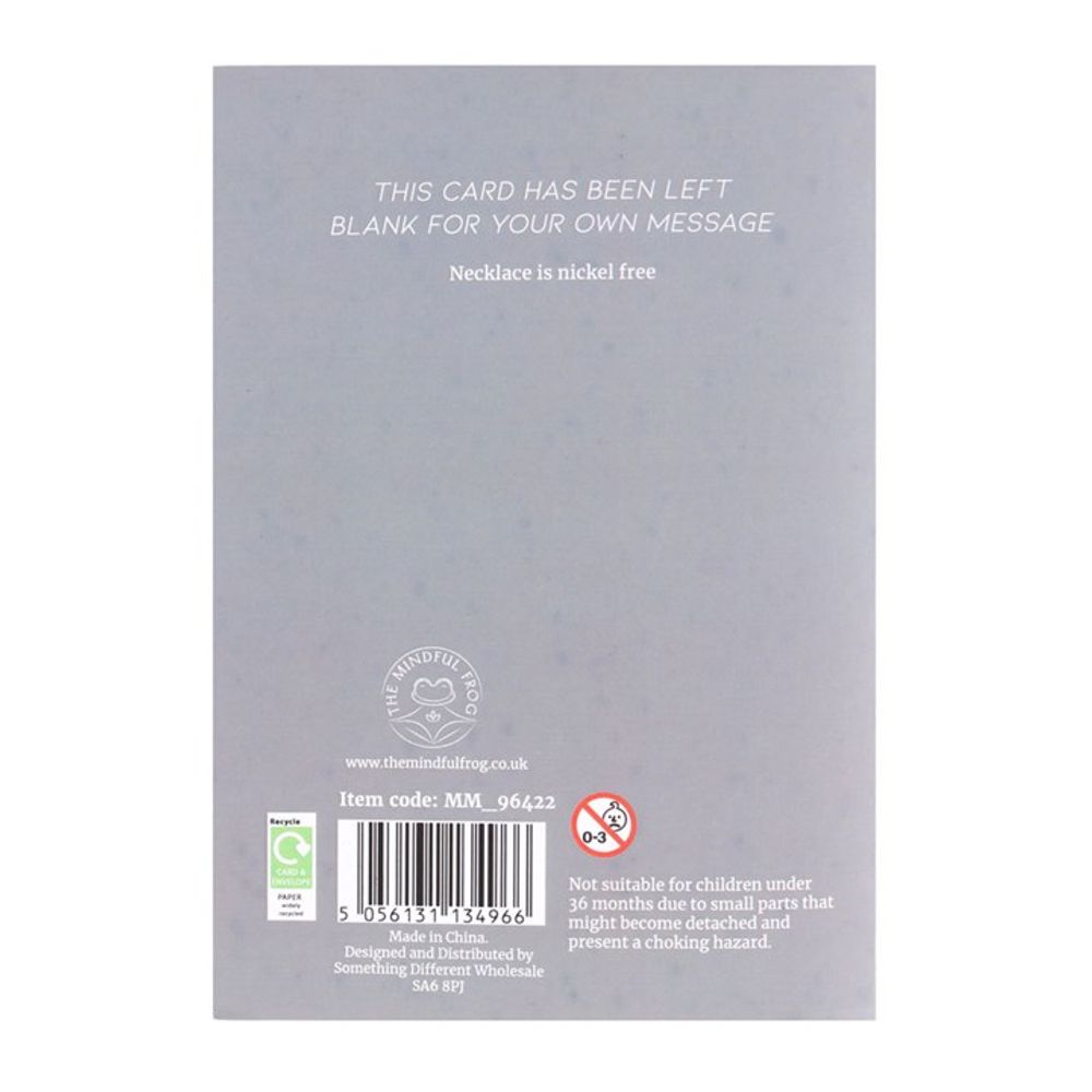 Energising - Clear Quartz Crystal Necklace Card