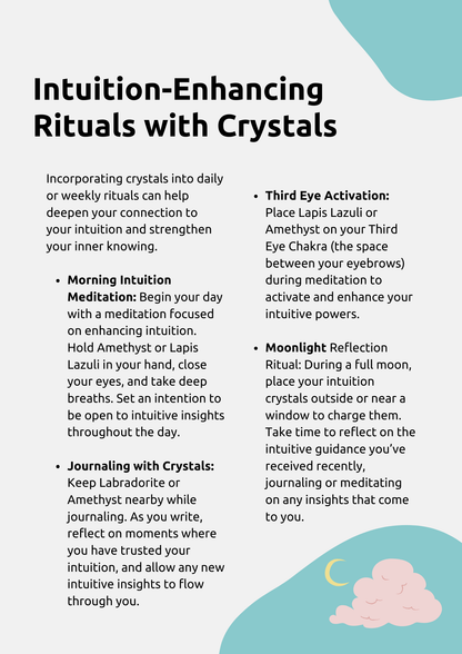 How to Enhance Intuition with Crystals
