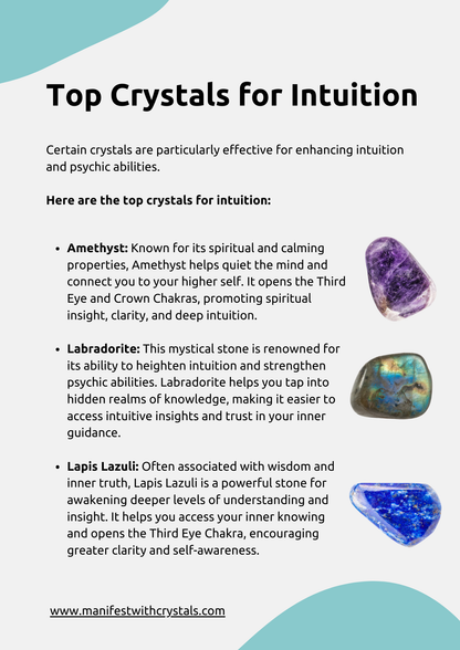 How to Enhance Intuition with Crystals