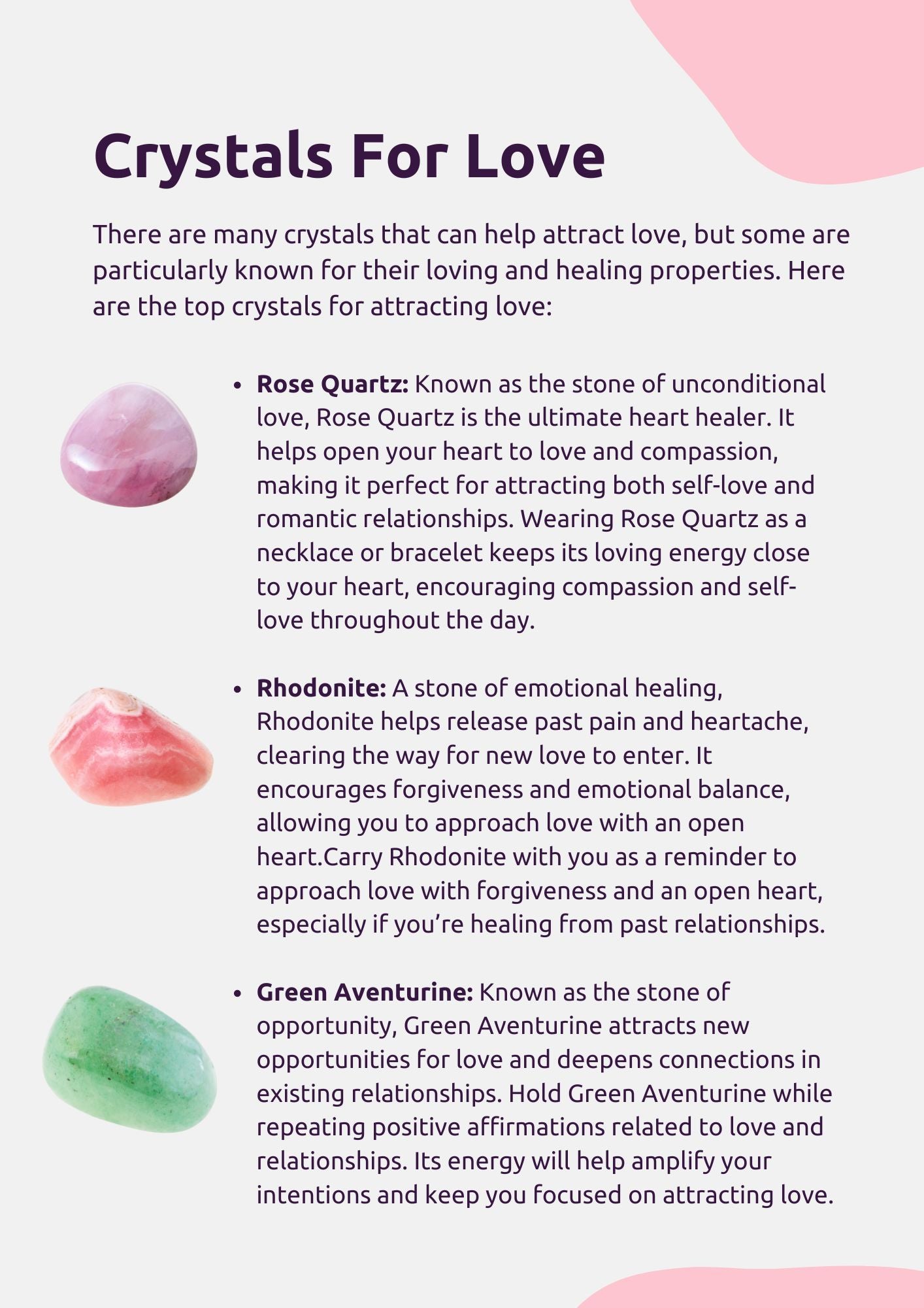 How To Attract Love with Crystals