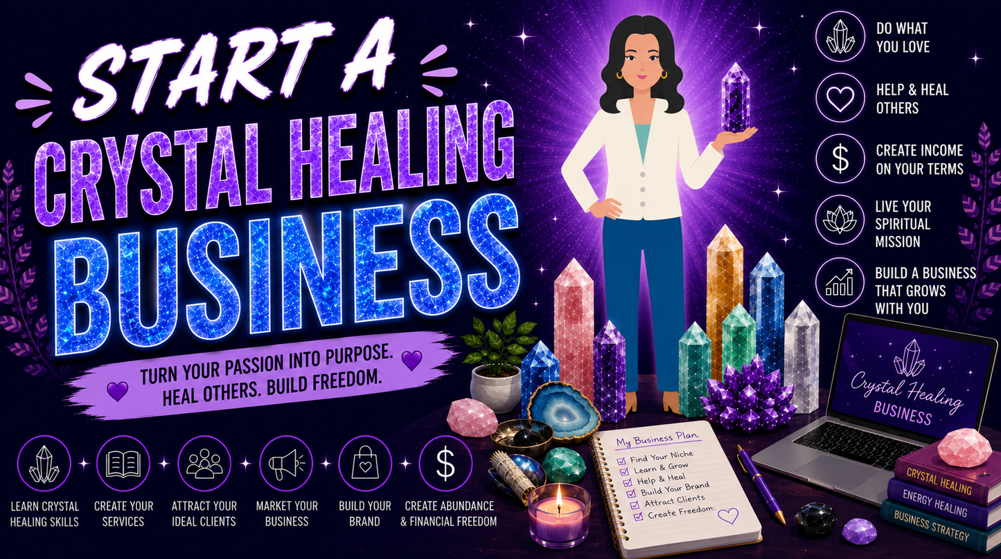 JOIN WAITLIST: Start A Crystal Healing Business