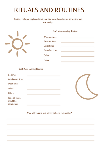 Manifestation Mindset Journal + Wellness Tracker