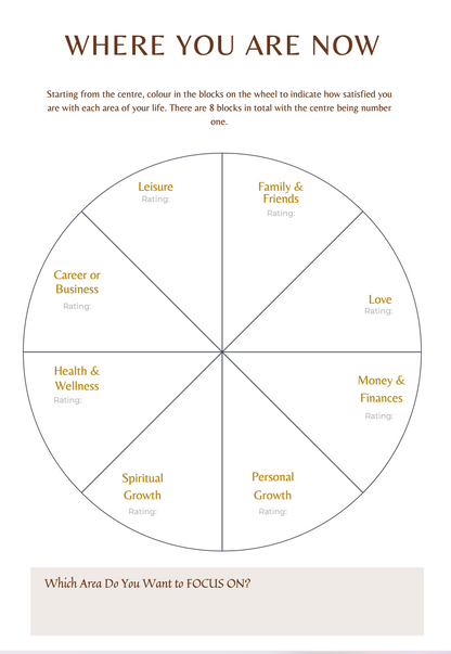 Manifestation Mindset Journal + Wellness Tracker