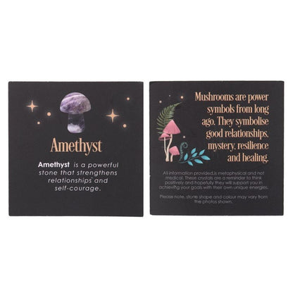 Courage - Magical Amethyst Crystal Mushroom