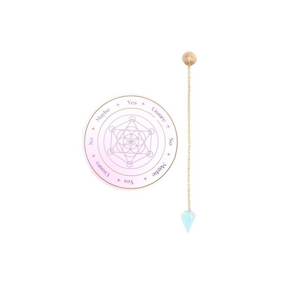 Opalite Pendulum Divination Kit