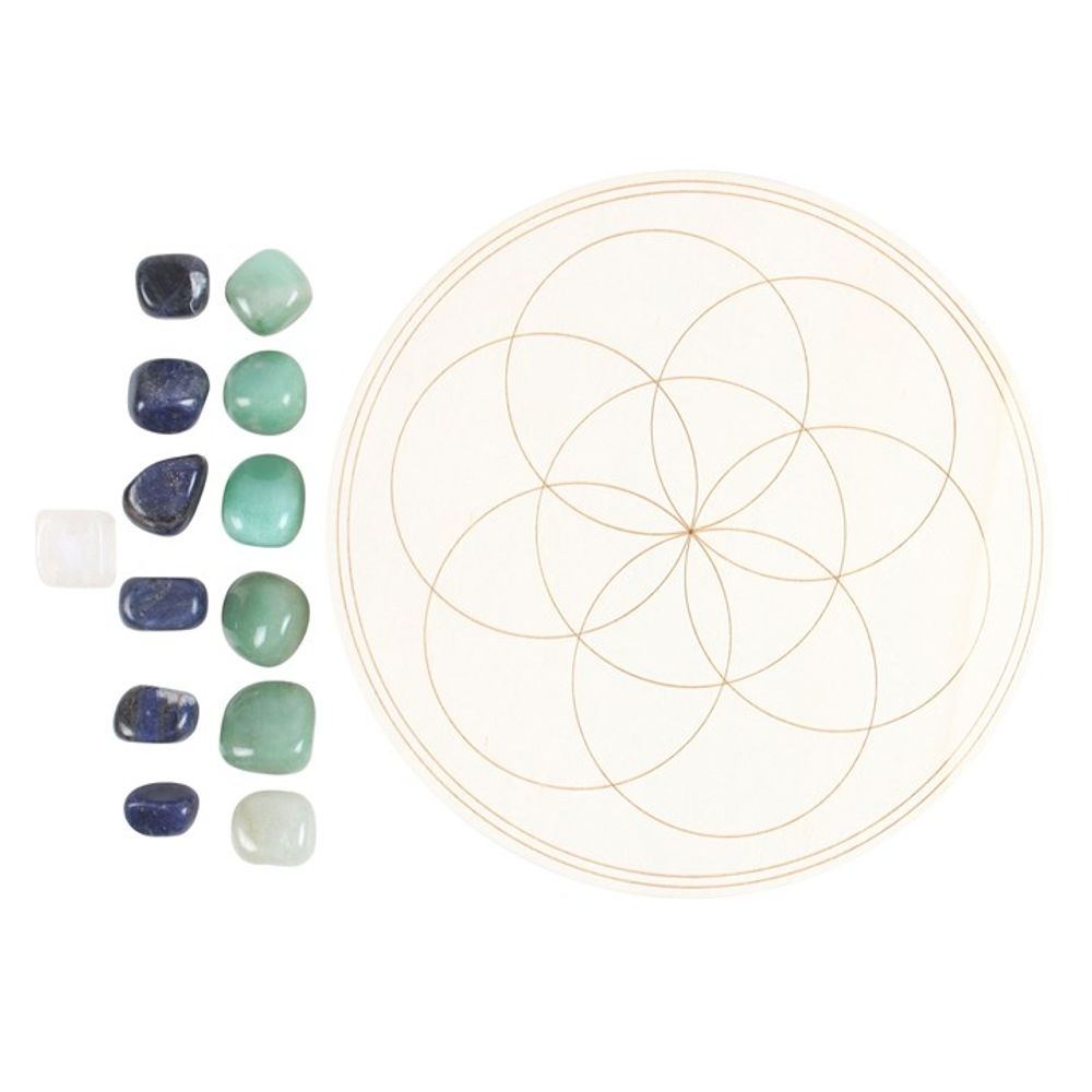Abundance, Prosperity and Success - Crystal Grid Set