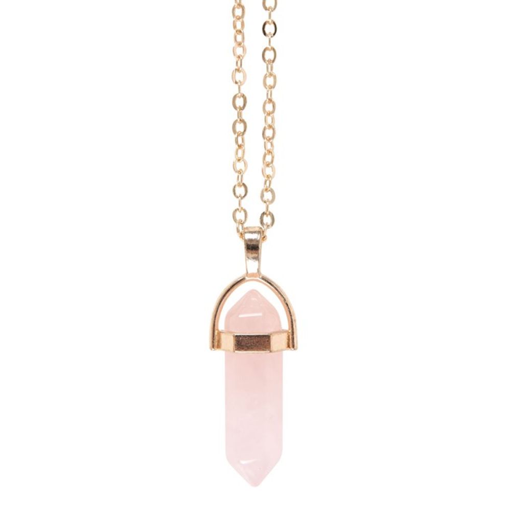 Unconditional Love - Rose Quartz Crystal Necklace Card