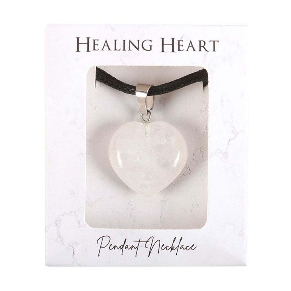 Clarity - Clear Quartz Healing Crystal Heart Necklace