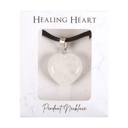 Clarity - Clear Quartz Healing Crystal Heart Necklace
