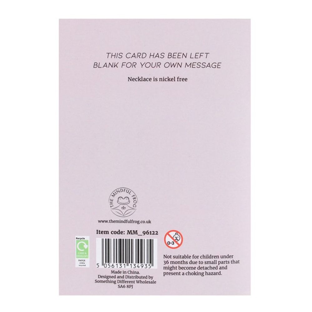 Unconditional Love - Rose Quartz Crystal Necklace Card