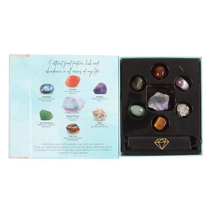 Manifestation Crystal Gift Set For Luck & Abundance